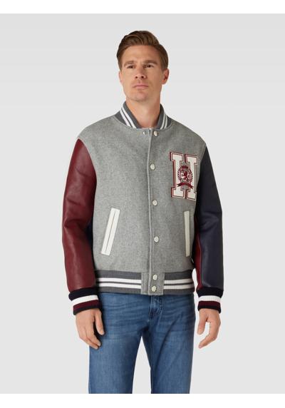 Студенческая куртка с лейблом LEATHER VARSITY