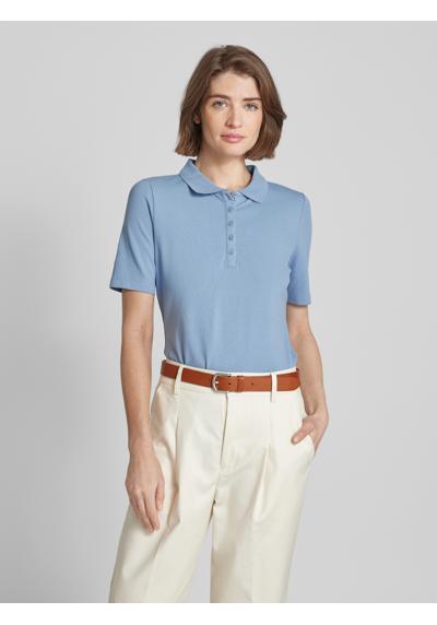 Poloshirt in unifarbenem Design