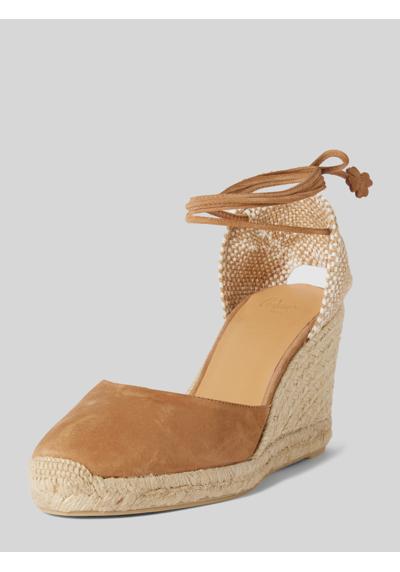 Wedges aus Leder-Mix Modell 'CARINA'