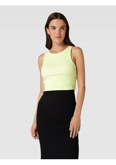 Crop Top in Ripp-Optik