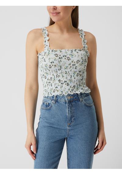 Crop Top mit floralem Muster