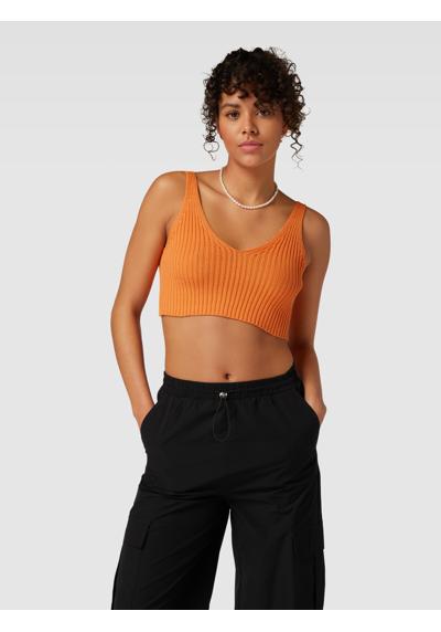 Crop Top mit Schnürung am Rücken