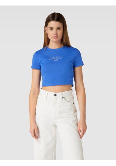 Crop Top mit Rundhalsausschnitt