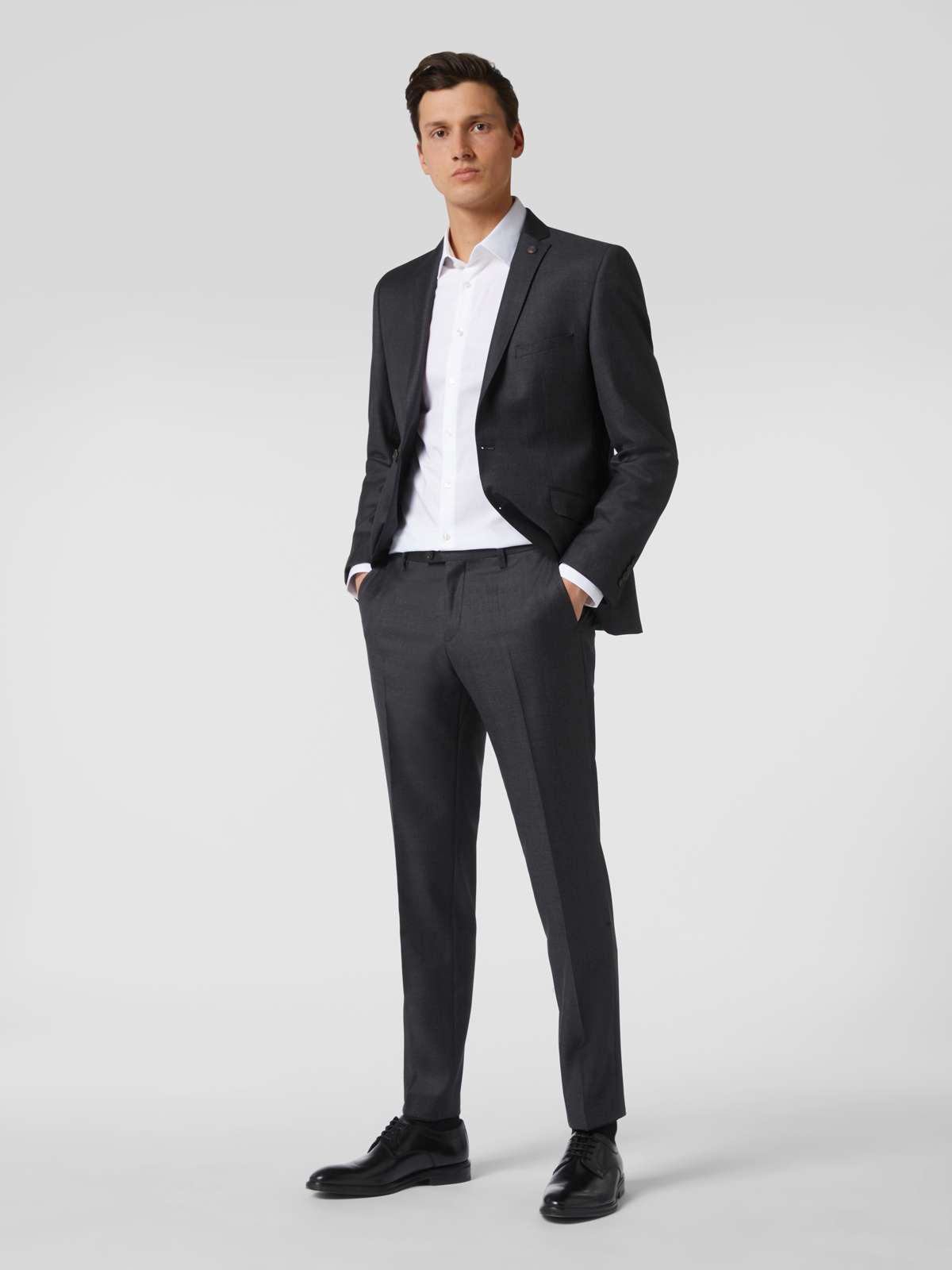 Slim Fit 2-Knopf-Sakko aus Schurwolle - 'Savile Row'