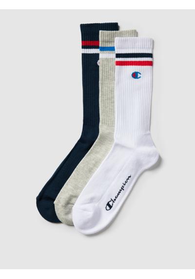 Носки с контрастными полосками, в упаковке 3 шт. Crew Socks