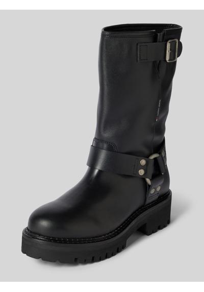 Кожаные ботинки с пряжкой URBAN BIKER BOOT