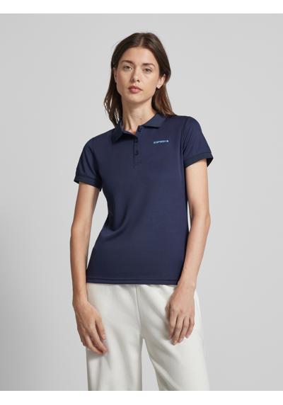 Poloshirt mit kurzer Knopfleiste