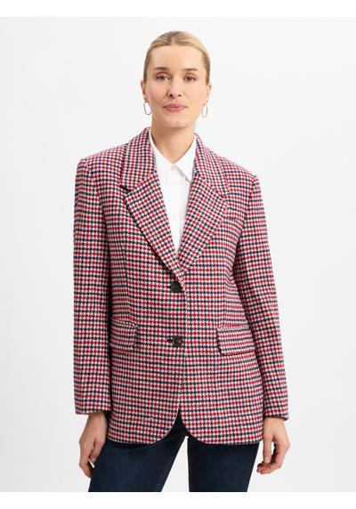 Блейзер с содержанием шерсти Houndstooth