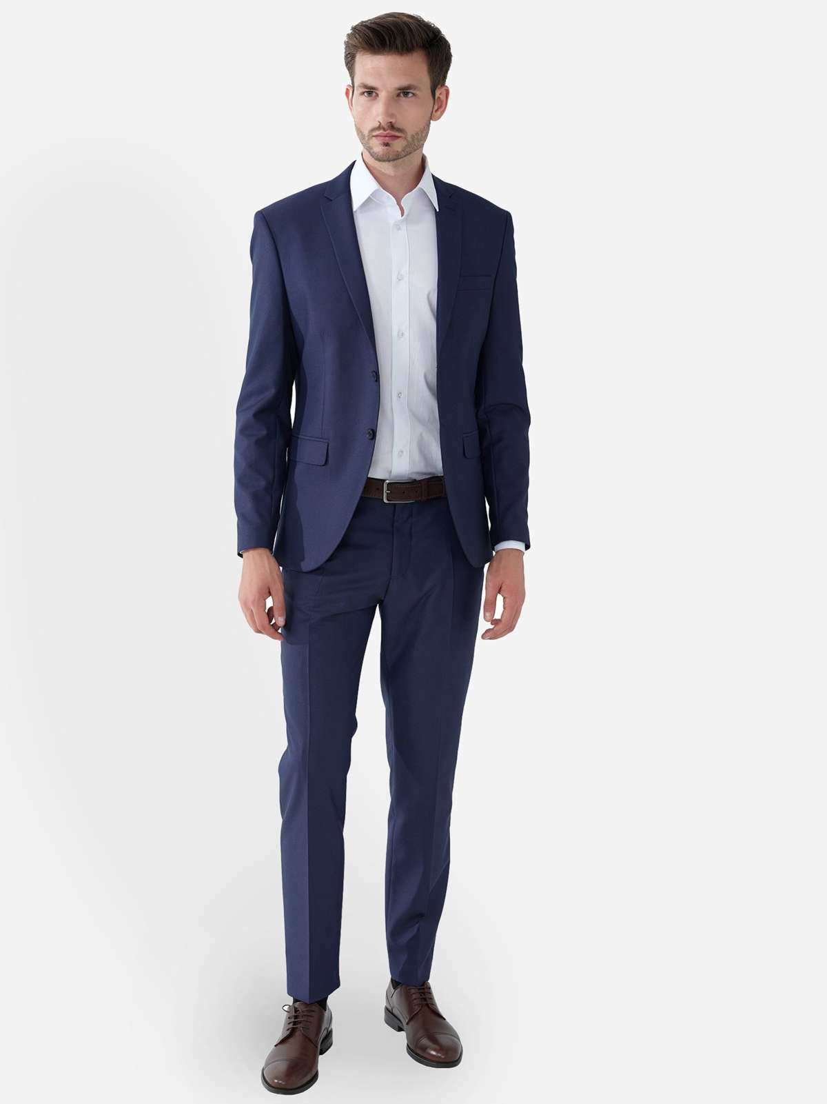 Короткое пальто из смесовой шерсти Slim Fit