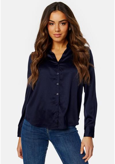 Блуза-рубашка V-NECK SATIN SHIRT