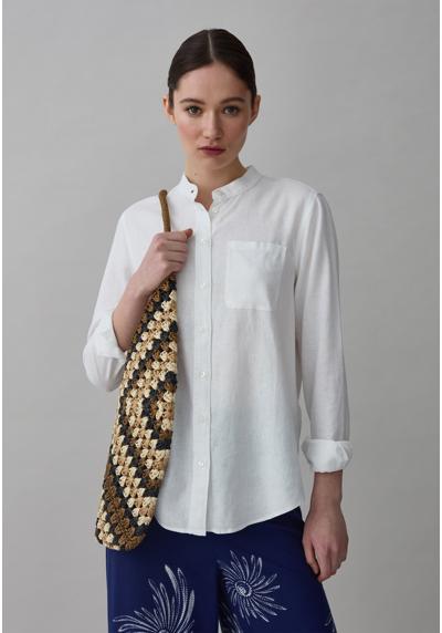 Блуза-рубашка MANDARIN COLLAR AND POCKET