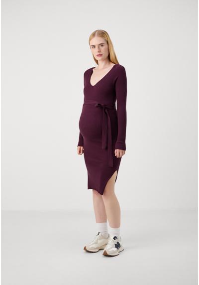 Трикотажное платье VMMSABA V NECK BELT DRESS