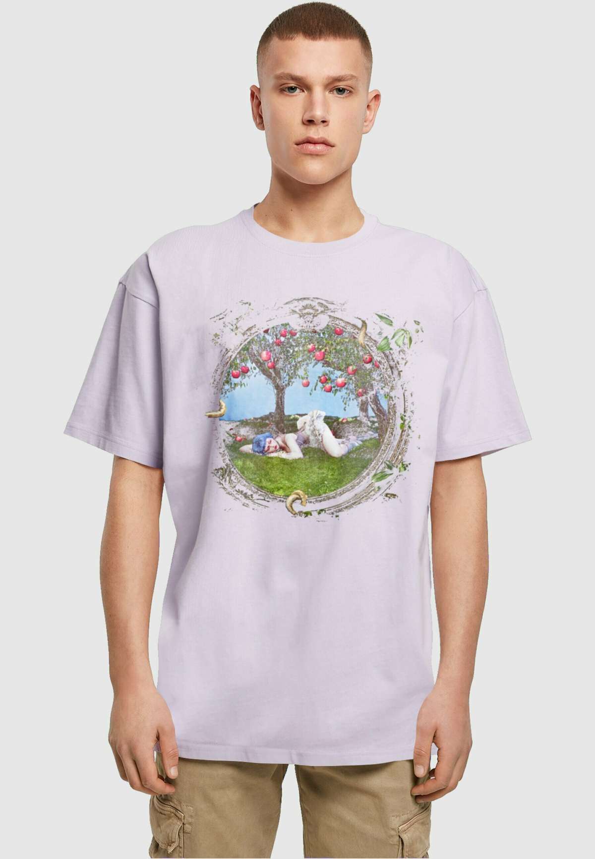 Футболка ASHNIKKO APPLE PICTURE OVERSIZED TEE