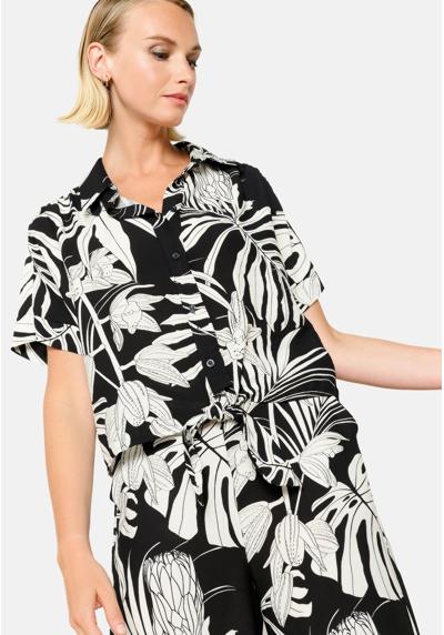 Блуза-рубашка WITH TROPICAL PRINT