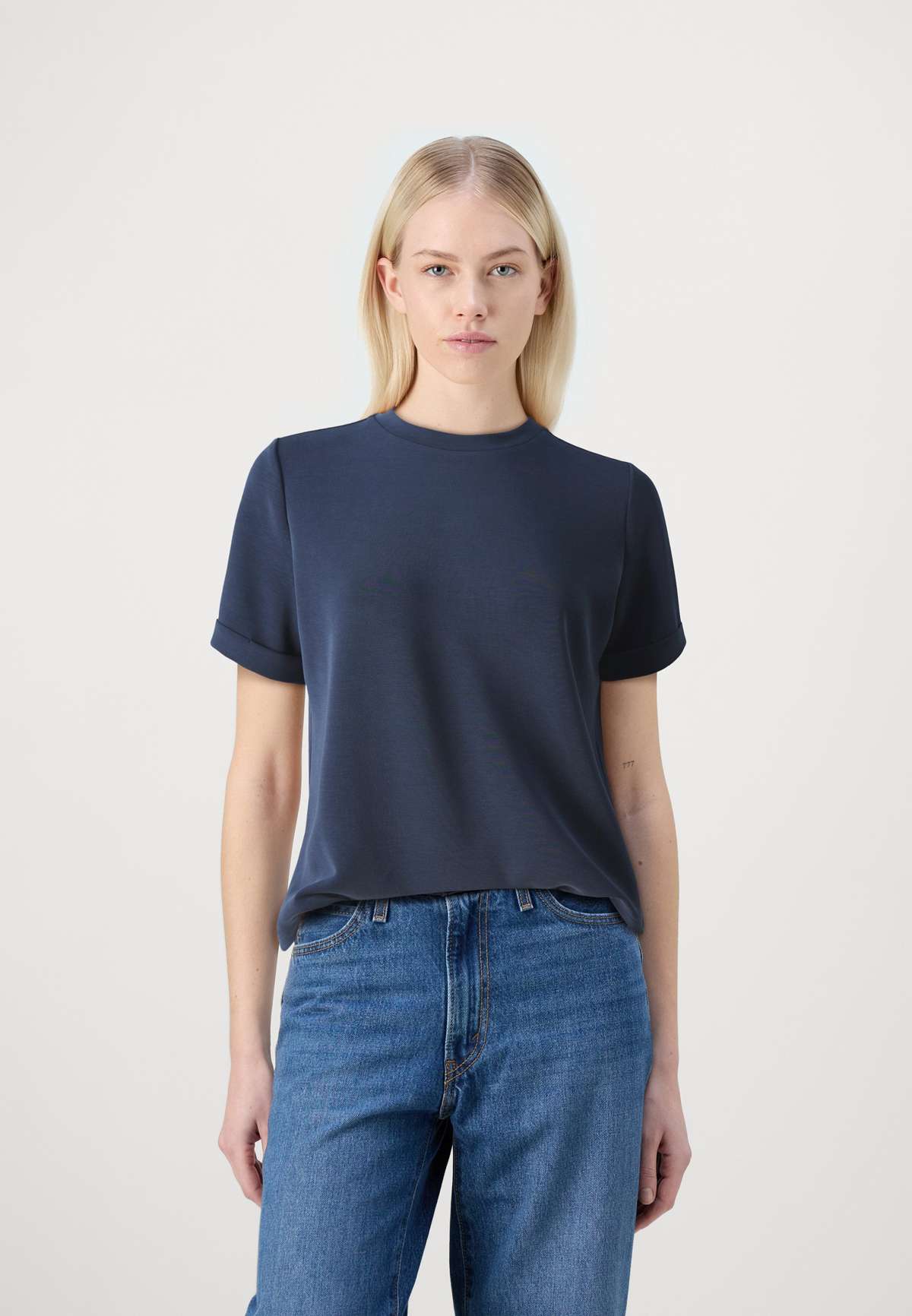 Футболка SLFTENNY O NECK FOLD UP TEE