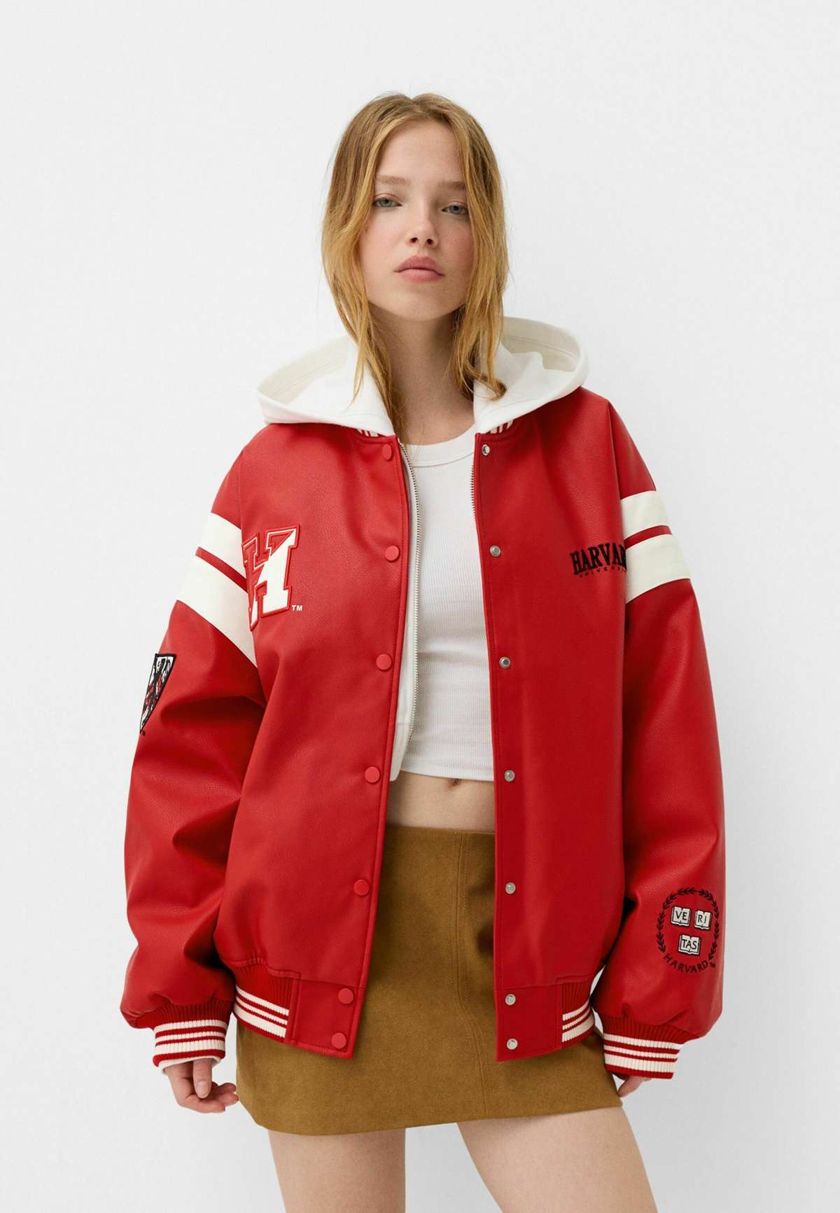 Куртка из искусственной кожи VARSITY