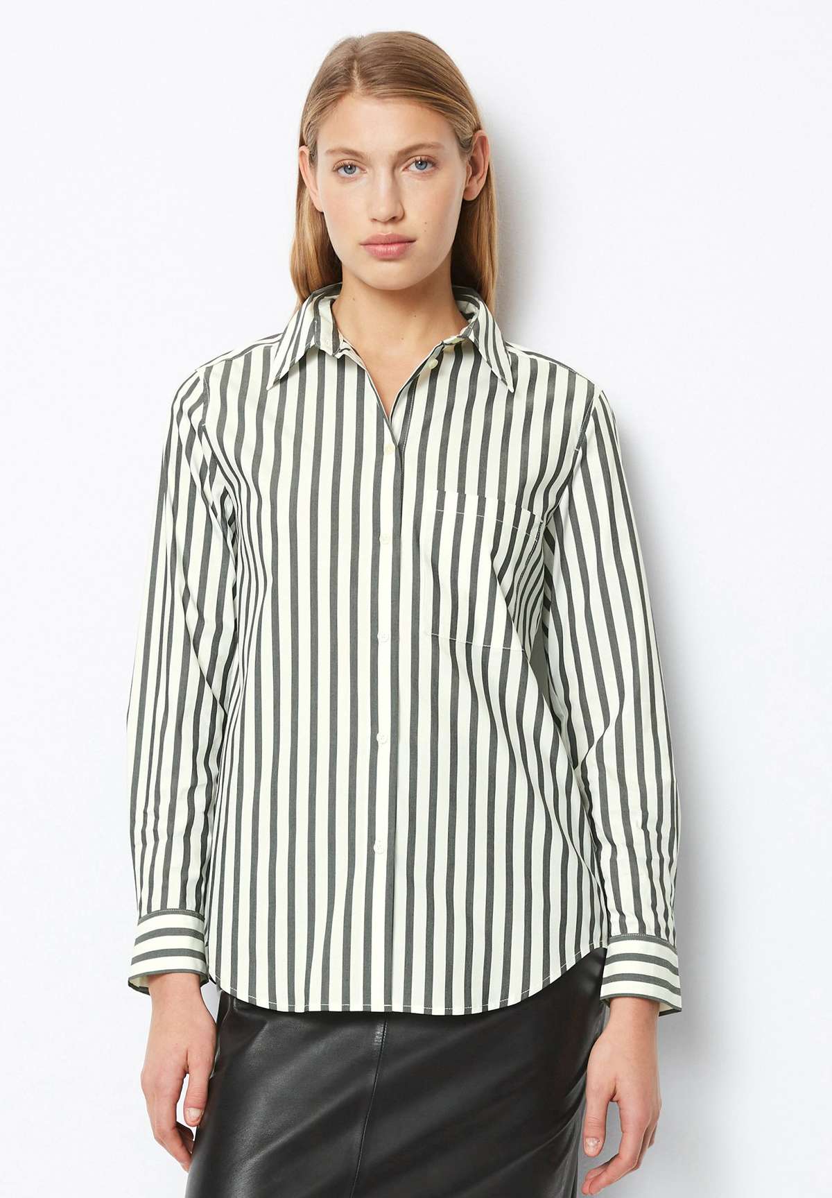 Блуза-рубашка CASUAL FIT LONG SLEEVE CHEST POCKET STRIPES