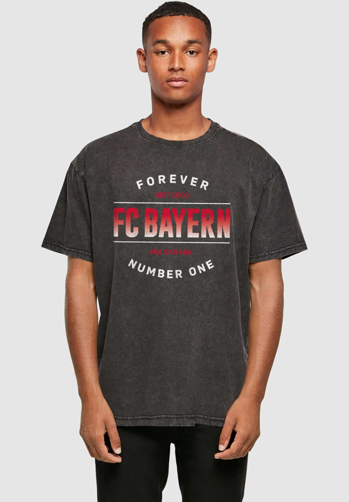 Футболка FOREVER NUMBER ONE ACID WASHED HEAVY TEE