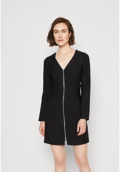 Платье LONG SLEEVE ZIPPED MINI DRESS