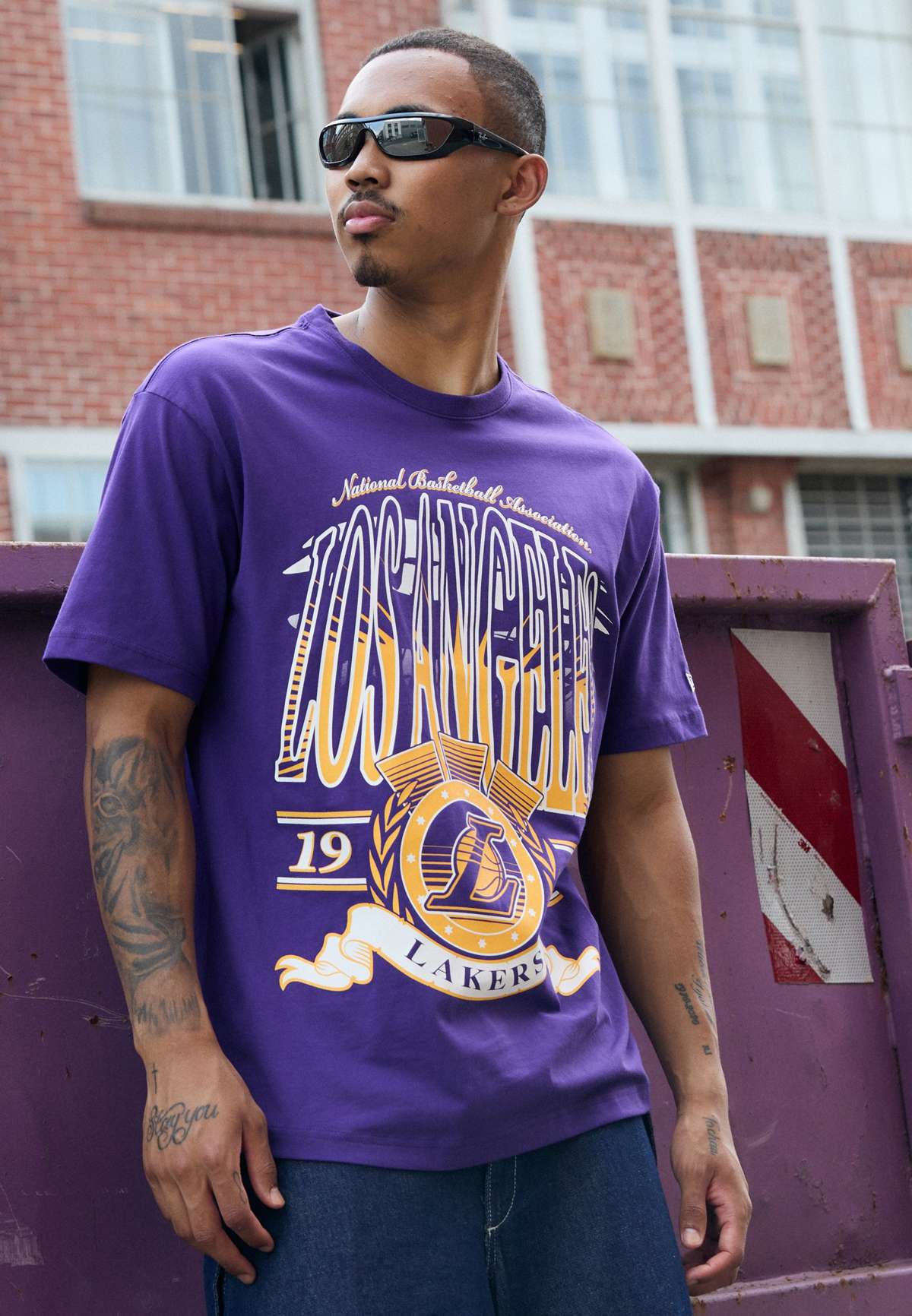 NBA LOS ANGELES LAKERS SHORT SLEEVE - Vereinsmannschaften NBA LOS ANGELES LAKERS SHORT SLEEVE