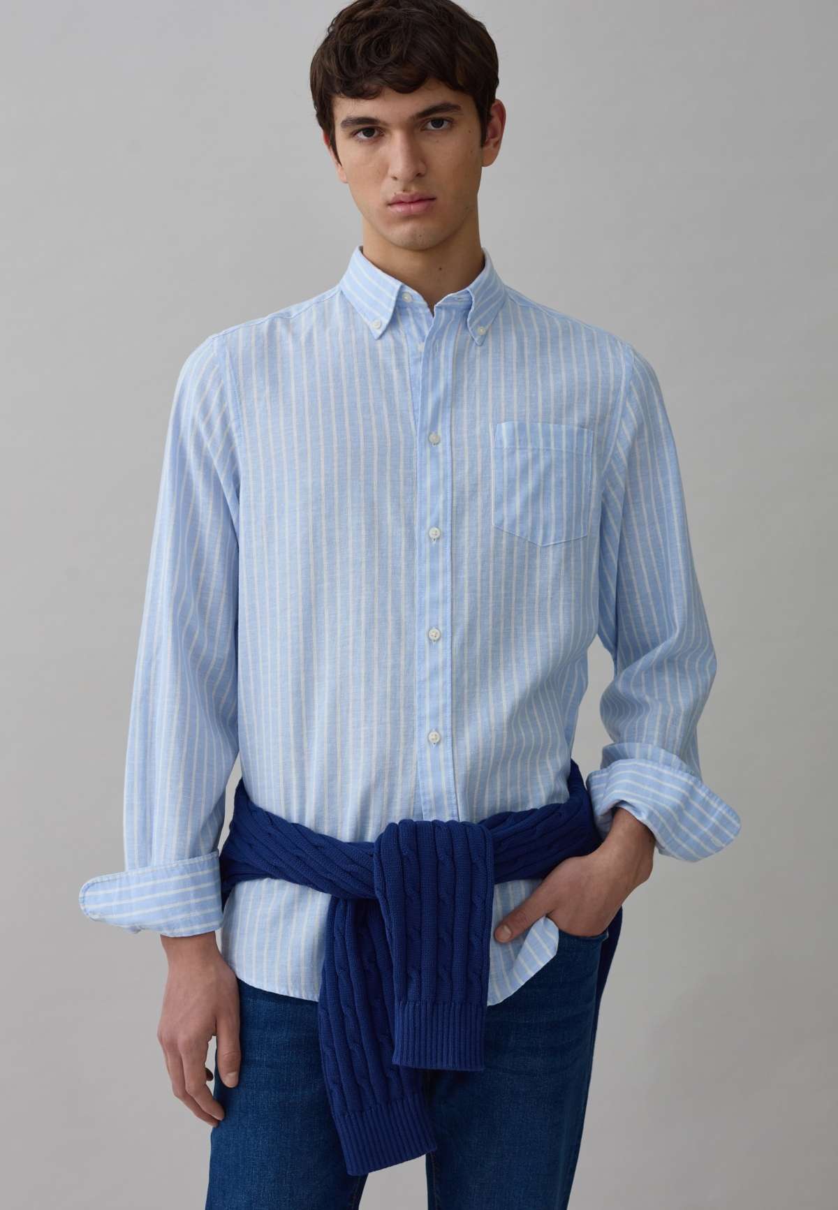 Рубашка REGULAR-FIT STRIPED WITH COLLAR