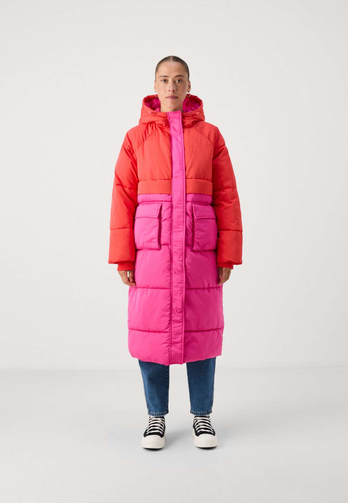 Зимняя куртка YASSOF LONG BLOCKED PADDED COAT