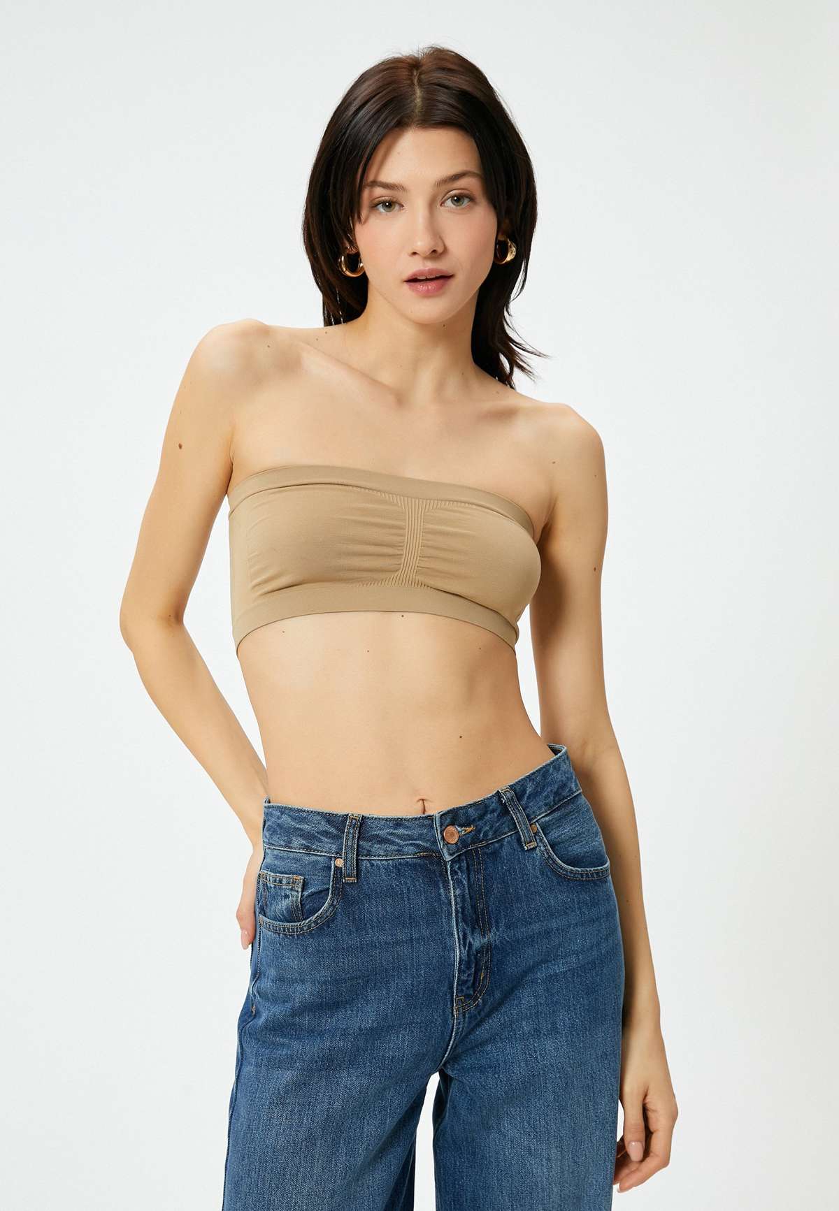 Топ STRAPLESS CROP