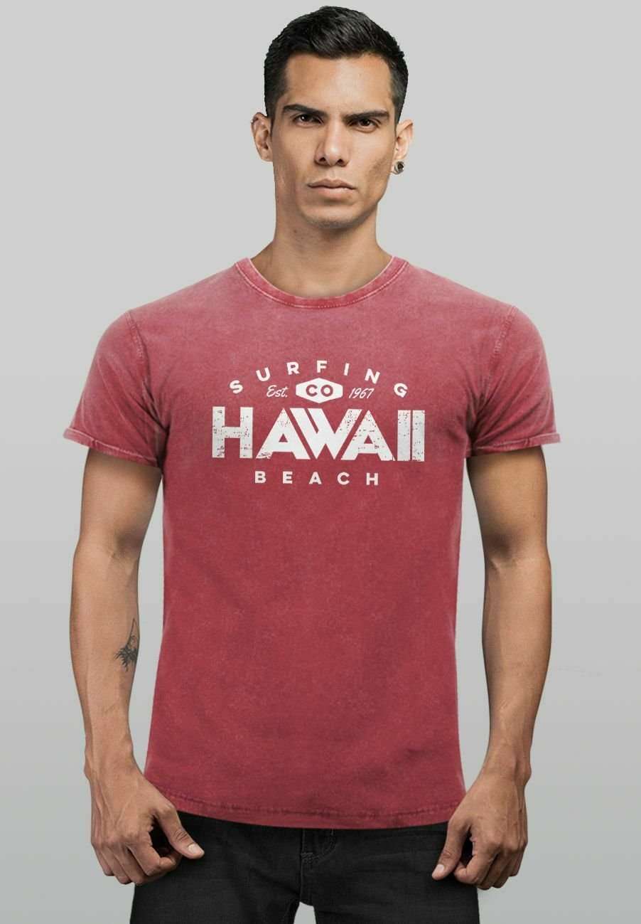 Футболка VINTAGE HAWAII SURFING SOMMER SONNE STRAND BEACH PR