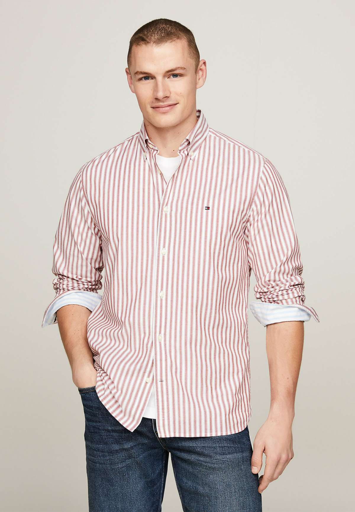 Рубашка STRIPE POPLIN REGULAR FIT