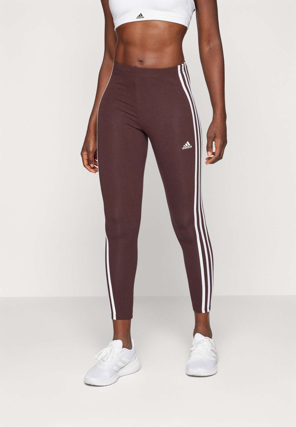 Леггинсы ESSENTIALS 3 STRIPES HIGH WAISTED