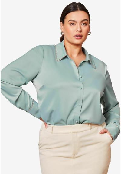 Блуза-рубашка COLLARED DIAMANTE