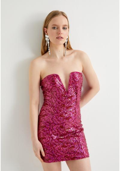 Коктельное платье SEQUINED STRAPLESS