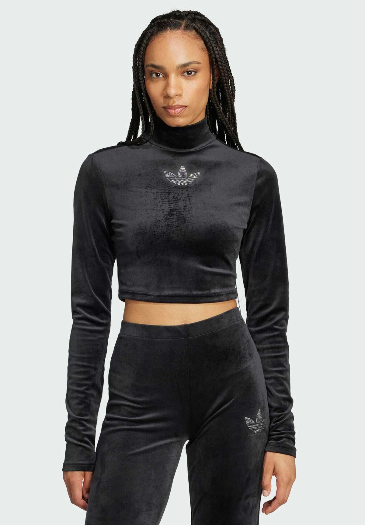 Кофта RHINESTONE TREFOIL CROP