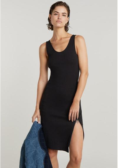 Трикотажное платье ASYMMETRICAL ZIP DRESS