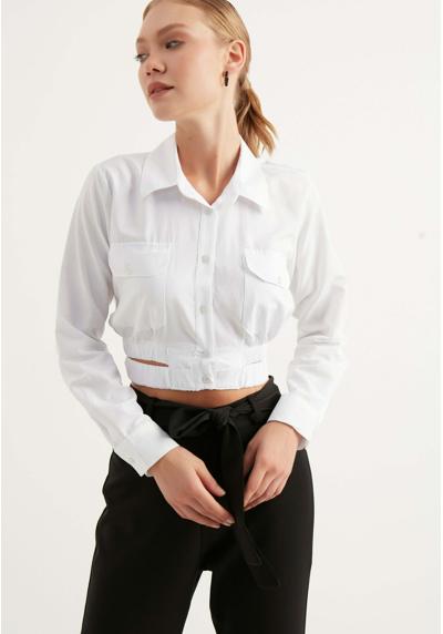 Блуза-рубашка SHIRRED