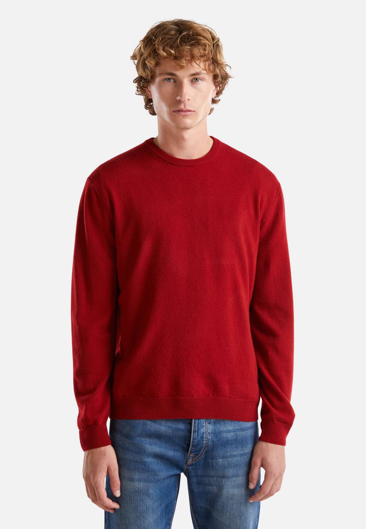 Пуловер CREWNECK IN PLAIN REGULAR FIT EDGES