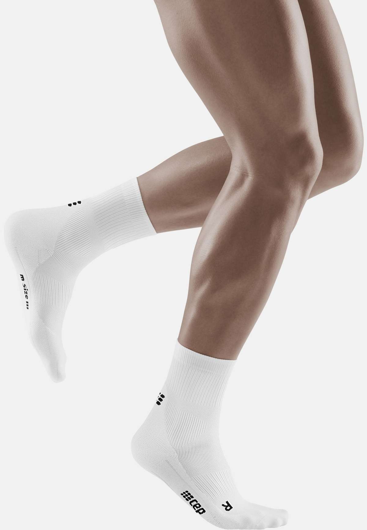 Носки CLASSIC ALL WHITE COMPRESSION SOCKS MID CUT MEN