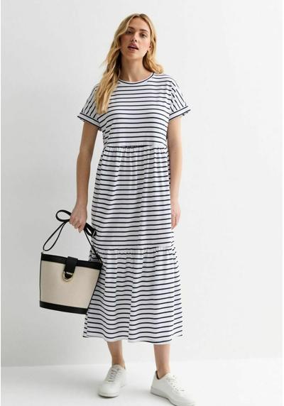 Платье Stripe Tiered Midi Smock