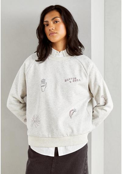 Кофта EMBROIDERED RAGLAN RELAXED FIT