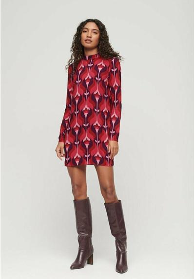 Платье LONG SLEEVE PRINTED MINI