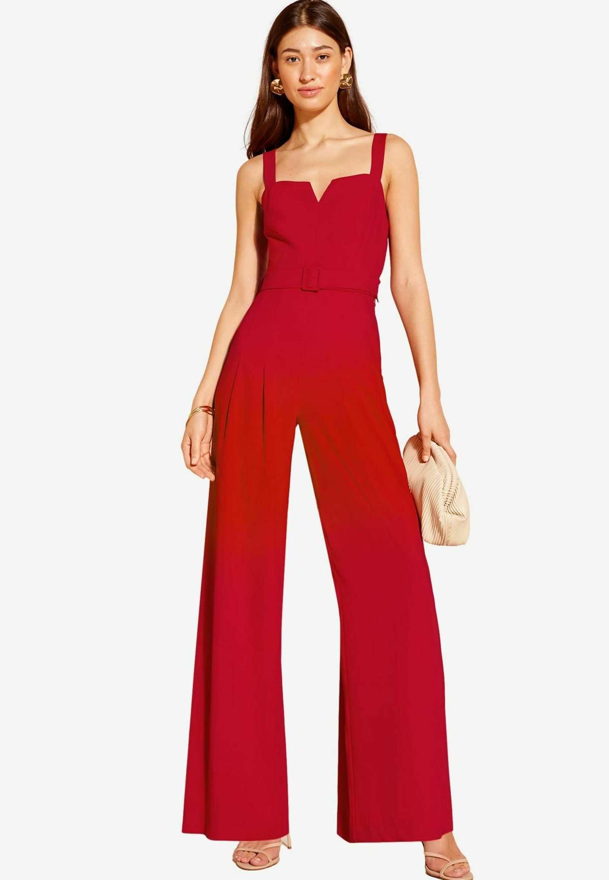 Комбинезон TWILL STRAPPY WIDE LEG