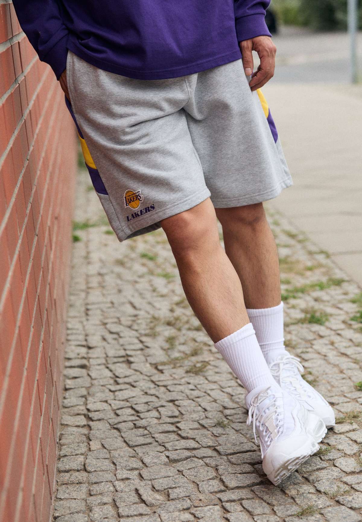 NBA LOS ANGELES LAKERS PANEL OVERSIZE SHORT - Vereinsmannschaften