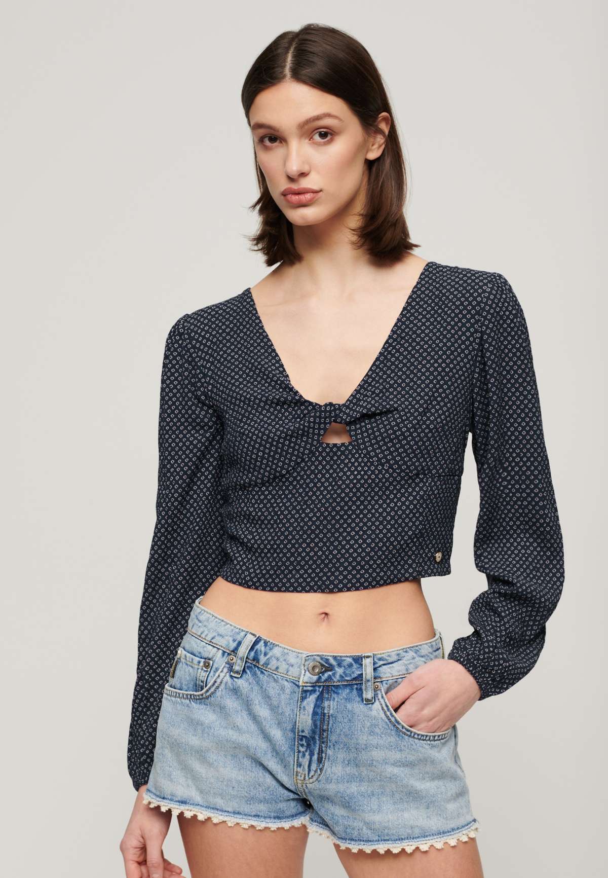 Блузка LONG SLEEVE CROP