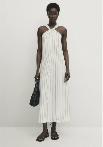 Платье STRIPED HALTERNECK MIDI