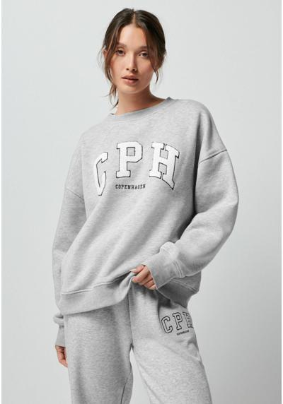 Кофта BOUCLE DETAIL LONG SLEEVE COPENHAGEN CITY GRAPHIC