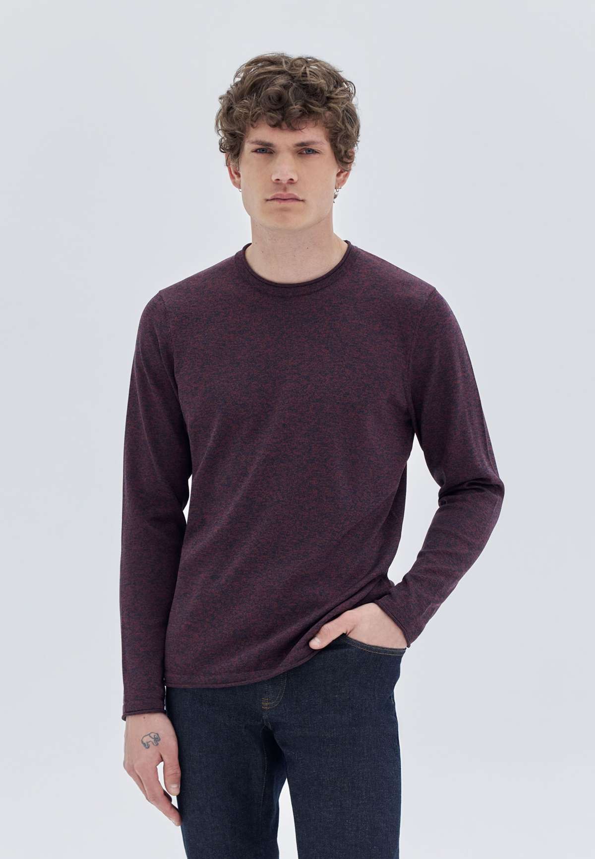 Пуловер MOULINE WITH ROUND NECK MOULINE WITH ROUND NECK