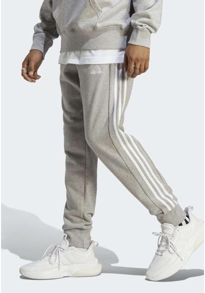 Брюки ESSENTIALS FRENCH TERRY TAPERED CUFF 3 STRIPES PANTS
