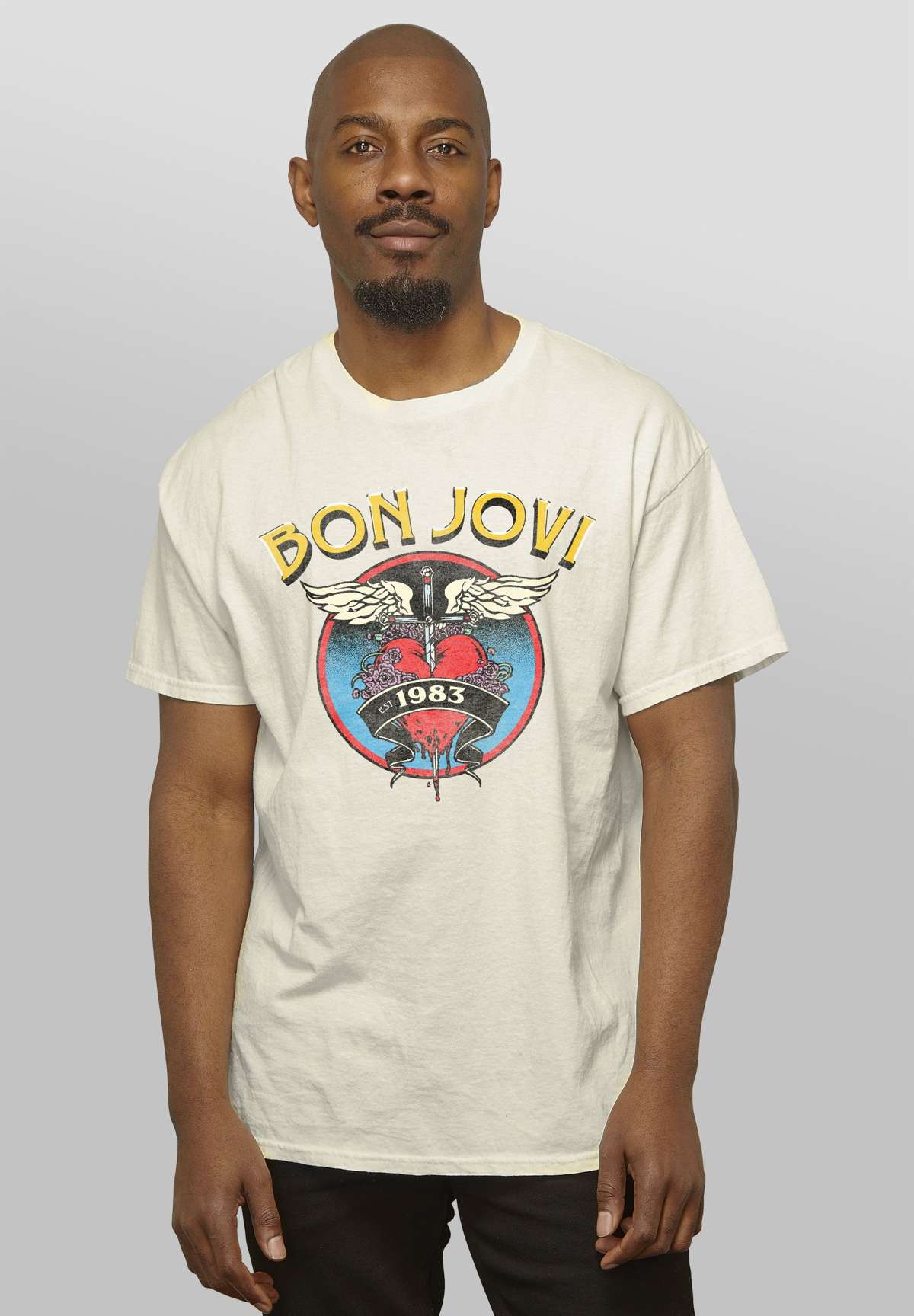 Футболка REVIVAL TEES BON JOVI HEART AND DAGGER LOGO