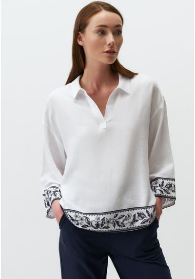 Блузка SLEEVE V-NECK PATTERNED