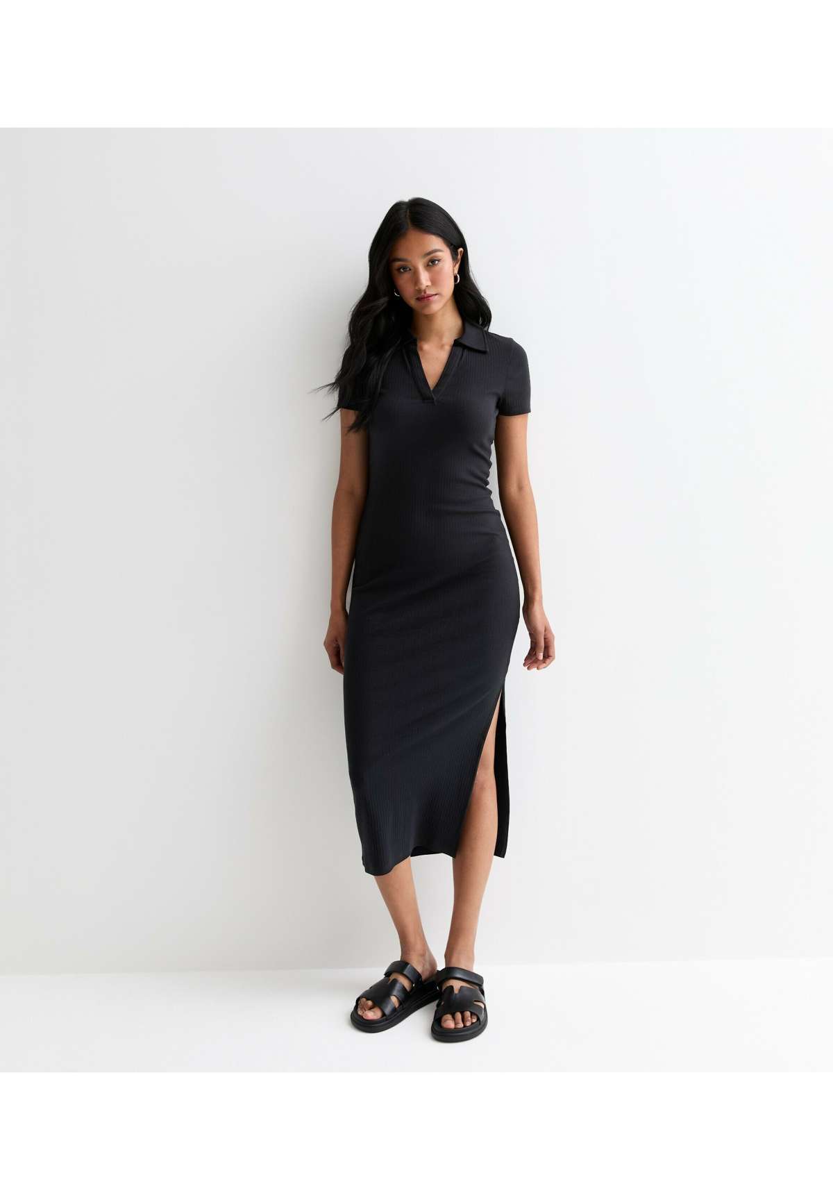 Платье-футляр STRETCH COLLARED MIDI